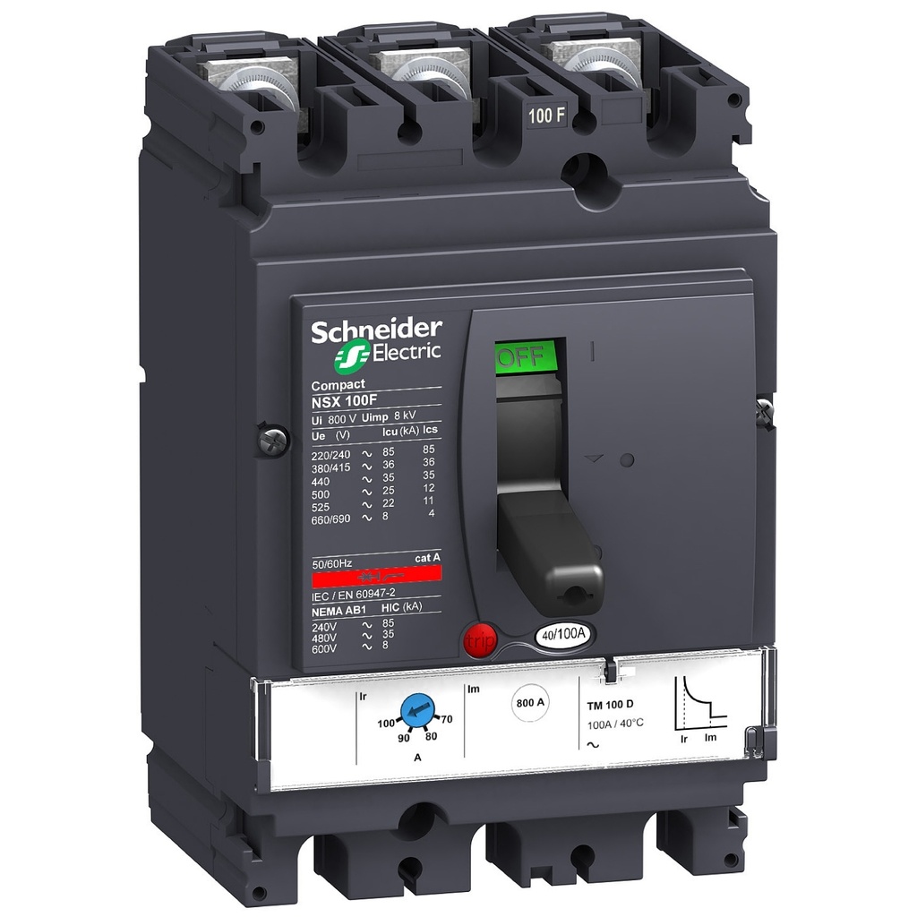 Schneider - NSX100B 4P3T TM63D