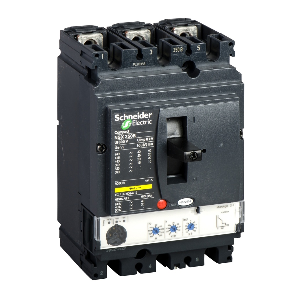 Schneider - NSX250B 3P3T Micrologic 2.2 250A