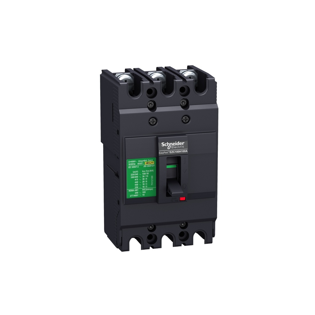 Schneider - EZC100H 3P 80 A 30 Fixed Fixed EZC100H3080